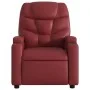 Reclining massage armchair in synthetic red wine leather by , Armchairs - Ref: Foro24-372476, Price: 219,08 €, Discount: %