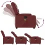 Reclining massage armchair in synthetic red wine leather by , Armchairs - Ref: Foro24-372476, Price: 219,08 €, Discount: %