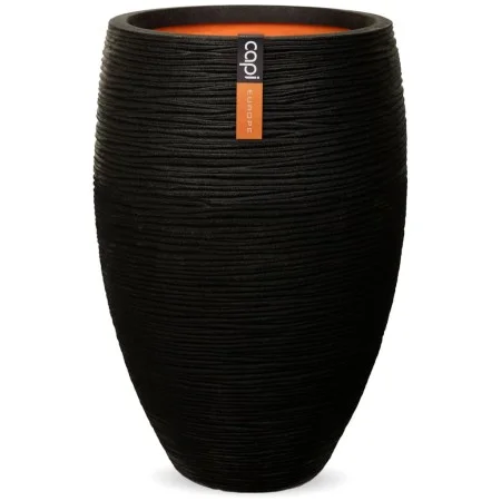 Capi Vase Nature Rib elegant Deluxe 40x60 cm black KBLR1131 by Capi, Pots and planters - Ref: Foro24-424248, Price: 124,32 €,...