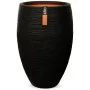 Capi Vase Nature Rib elegant Deluxe 40x60 cm black KBLR1131 by Capi, Pots and planters - Ref: Foro24-424248, Price: 124,32 €,...