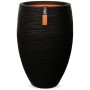 Capi Vase Nature Rib elegant Deluxe 40x60 cm schwarz KBLR1131 von Capi, Töpfe und Pflanzgefäße - Ref: Foro24-424248, Preis: 1...
