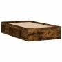 Bettrahmen aus geräucherter Eiche, 100 x 200 cm von , Betten und Lattenroste - Ref: Foro24-3203835, Preis: 109,03 €, Rabatt: %