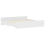 Estructura de cama con cabecero piecero blanco 200x200 cm de , Camas y somieres - Ref: Foro24-3203733, Precio: 127,40 €, Desc...