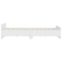 Bed frame with white headboard and footboard 200x200 cm by , Beds and slatted bases - Ref: Foro24-3203733, Price: 127,53 €, D...