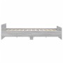 Sonoma gray bed frame with headboard and footboard 200x200 cm by , Beds and slatted bases - Ref: Foro24-3203738, Price: 154,7...