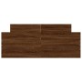Bed frame with brown oak headboard and footboard 120x200 cm by , Beds and slatted bases - Ref: Foro24-3203746, Price: 123,35 ...