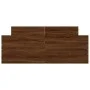 Bed frame with brown oak headboard and footboard 120x200 cm by , Beds and slatted bases - Ref: Foro24-3203746, Price: 124,13 ...