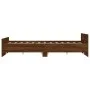 Bed frame with brown oak headboard and footboard 120x200 cm by , Beds and slatted bases - Ref: Foro24-3203746, Price: 124,13 ...