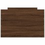 Bed frame with brown oak headboard and footboard 75x190 cm by , Beds and slatted bases - Ref: Foro24-3203823, Price: 136,20 €...