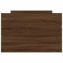 Bed frame with brown oak headboard and footboard 75x190 cm by , Beds and slatted bases - Ref: Foro24-3203823, Price: 133,09 €...
