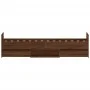 Bed frame with brown oak headboard and footboard 75x190 cm by , Beds and slatted bases - Ref: Foro24-3203823, Price: 133,09 €...