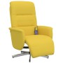 Hellgelber Massagesessel aus Stoff mit Fußstütze von , Sessel - Ref: Foro24-356581, Preis: 186,98 €, Rabatt: %
