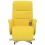 Hellgelber Massagesessel aus Stoff mit Fußstütze von , Sessel - Ref: Foro24-356581, Preis: 225,51 €, Rabatt: %