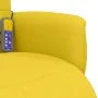 Hellgelber Massagesessel aus Stoff mit Fußstütze von , Sessel - Ref: Foro24-356581, Preis: 225,51 €, Rabatt: %