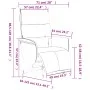 Hellgelber Massagesessel aus Stoff mit Fußstütze von , Sessel - Ref: Foro24-356581, Preis: 225,51 €, Rabatt: %