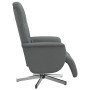 Dark gray fabric reclining massage chair with footrest by , Armchairs - Ref: Foro24-356574, Price: 223,29 €, Discount: %