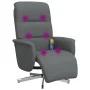 Verstellbarer Massagesessel mit Fußstütze dunkelgrauer Stoff von , Sessel - Ref: Foro24-356574, Preis: 219,80 €, Rabatt: %