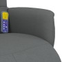 Dark gray fabric reclining massage chair with footrest by , Armchairs - Ref: Foro24-356574, Price: 223,29 €, Discount: %