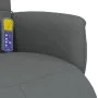 Verstellbarer Massagesessel mit Fußstütze dunkelgrauer Stoff von , Sessel - Ref: Foro24-356574, Preis: 219,80 €, Rabatt: %