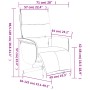 Verstellbarer Massagesessel mit Fußstütze dunkelgrauer Stoff von , Sessel - Ref: Foro24-356574, Preis: 223,29 €, Rabatt: %