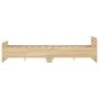 Bed frame with Sonoma oak headboard and footboard 140x190 cm by , Beds and slatted bases - Ref: Foro24-3203784, Price: 134,09...