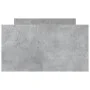 Estructura de cama con cabecero piecero gris hormigón 100x200cm de , Camas y somieres - Ref: Foro24-3203799, Precio: 199,20 €...