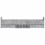 Betongrauer Bettrahmen mit Kopf- und Fußteil 100x200cm von , Betten und Lattenroste - Ref: Foro24-3203799, Preis: 202,70 €, R...