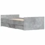 Estructura de cama con cabecero piecero gris hormigón 100x200cm de , Camas y somieres - Ref: Foro24-3203799, Precio: 199,20 €...