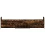 Estructura de cama con cabecero piecero roble ahumado 100x200cm de , Camas y somieres - Ref: Foro24-3203800, Precio: 203,23 €...