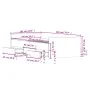 Estructura de cama con cabecero piecero roble ahumado 100x200cm de , Camas y somieres - Ref: Foro24-3203800, Precio: 203,23 €...