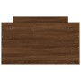 Bed frame with brown oak headboard and footboard 100x200 cm by , Beds and slatted bases - Ref: Foro24-3203802, Price: 189,70 ...