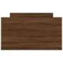 Bed frame with brown oak headboard and footboard 100x200 cm by , Beds and slatted bases - Ref: Foro24-3203802, Price: 187,91 ...