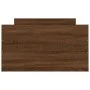 Bed frame with brown oak headboard and footboard 90x200 cm by , Beds and slatted bases - Ref: Foro24-3203809, Price: 202,51 €...