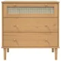 SENJA Kommode Rattanoptik massives Kiefernholz braun 80x40x80cm von , Schubladen - Ref: Foro24-358022, Preis: 104,94 €, Rabat...