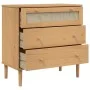 SENJA Kommode Rattanoptik massives Kiefernholz braun 80x40x80cm von , Schubladen - Ref: Foro24-358022, Preis: 104,94 €, Rabat...