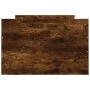 Bed frame with smoked oak headboard and footboard 75x190 cm by , Beds and slatted bases - Ref: Foro24-3203821, Price: 127,66 ...