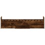 Bed frame with smoked oak headboard and footboard 75x190 cm by , Beds and slatted bases - Ref: Foro24-3203821, Price: 130,60 ...
