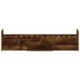Bed frame with smoked oak headboard and footboard 75x190 cm by , Beds and slatted bases - Ref: Foro24-3203821, Price: 127,66 ...