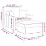 Sessel mit Hocker Stoff grau taupe 60 cm von , Sofas - Ref: Foro24-3201088, Preis: 200,62 €, Rabatt: %