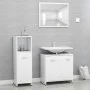 3-teiliges Badezimmermöbelset aus weißem Sperrholz von , Badezimmermöbel - Ref: Foro24-3056907, Preis: 104,67 €, Rabatt: %