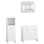 3-teiliges Badezimmermöbelset aus weißem Sperrholz von , Badezimmermöbel - Ref: Foro24-3056907, Preis: 104,67 €, Rabatt: %