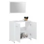 3-teiliges Badezimmermöbelset aus weißem Sperrholz von , Badezimmermöbel - Ref: Foro24-3056907, Preis: 104,67 €, Rabatt: %