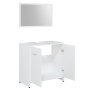 3-teiliges Badezimmermöbelset aus weißem Sperrholz von , Badezimmermöbel - Ref: Foro24-3056907, Preis: 106,83 €, Rabatt: %