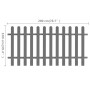 WPC-Gartenzaun 200x100 cm von vidaXL, mit Latten eingezäunt - Ref: Foro24-42820, Preis: 91,73 €, Rabatt: %