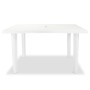 Weißer Gartentisch aus Kunststoff 126x76x72 cm von vidaXL, Gartentische - Ref: Foro24-43597, Preis: 138,00 €, Rabatt: %