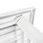 Mesa de jardín de plástico blanca 126x76x72 cm de vidaXL, Mesas de jardín - Ref: Foro24-43597, Precio: 134,82 €, Descuento: %