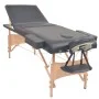 Klappbare Massageliege 3 Zonen 10 cm dick schwarz von vidaXL, Massageliegen - Ref: Foro24-110153, Preis: 224,41 €, Rabatt: %
