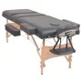 Klappbare Massageliege 3 Zonen 10 cm dick schwarz von vidaXL, Massageliegen - Ref: Foro24-110153, Preis: 224,41 €, Rabatt: %