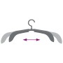 Perchas extensibles 10 unidades gris