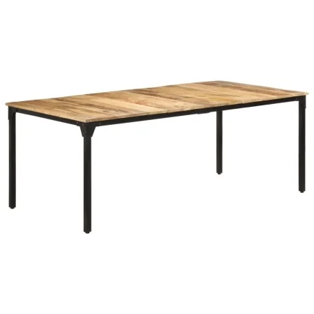 Rough mango wood dining table 200x100x76 cm by , Kitchen and dining tables - Ref: Foro24-321976, Price: 366,03 €, Discount: %